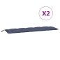vidaXL Gartenbank-Auflagen 2 Stk. Marineblau 180x50x7 cm Oxford-Gewebe vidaXL Gartenbank-Auflagen 2 Stk. Marineblau 180x50x7 cm Oxford-Gewebe