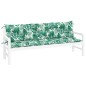 vidaXL Gartenbank-Auflagen 2 Stk. Blattmuster 200x50x7cm Oxford-Gewebe vidaXL Gartenbank-Auflagen 2 Stk. Blattmuster 200x50x7cm Oxford-Gewebe
