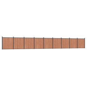 vidaXL Zaunelement Braun 1564x186 cm WPC