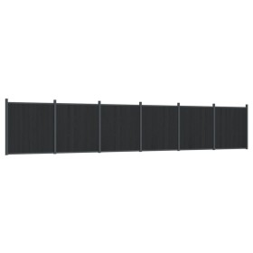 vidaXL Zaunelement Grau 1045x186 cm WPC