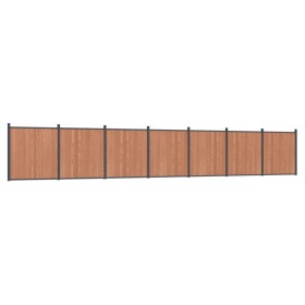 vidaXL Zaunelement Braun 1218x186 cm WPC