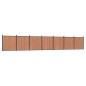 vidaXL Zaunelement Braun 1218x186 cm WPC vidaXL Zaunelement Braun 1218x186 cm WPC