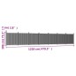 vidaXL Zaunelement Braun 1218x186 cm WPC vidaXL Zaunelement Braun 1218x186 cm WPC