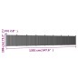 vidaXL Zaunelement Grau 1391x186 cm WPC vidaXL Zaunelement Grau 1391x186 cm WPC