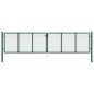vidaXL Mesh-Gartentor Stahl 400 x 100 cm Grün vidaXL Mesh-Gartentor Stahl 400 x 100 cm Grün