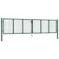 vidaXL Mesh-Gartentor Stahl 400 x 100 cm Grün vidaXL Mesh-Gartentor Stahl 400 x 100 cm Grün