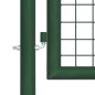vidaXL Mesh-Gartentor Stahl 400 x 100 cm Grün vidaXL Mesh-Gartentor Stahl 400 x 100 cm Grün