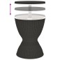 vidaXL 3-in-1 Tisch mit Eiskühler Schwarz Polypropylen vidaXL 3-in-1 Tisch mit Eiskühler Schwarz Polypropylen