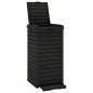 vidaXL Outdoor-Mülltonne Schwarz 41x41x86 cm Polypropylen vidaXL Outdoor-Mülltonne Schwarz 41x41x86 cm Polypropylen