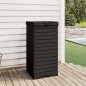 vidaXL Outdoor-Mülltonne Schwarz 41x41x86 cm Polypropylen vidaXL Outdoor-Mülltonne Schwarz 41x41x86 cm Polypropylen