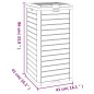 vidaXL Outdoor-Mülltonne Schwarz 41x41x86 cm Polypropylen vidaXL Outdoor-Mülltonne Schwarz 41x41x86 cm Polypropylen
