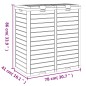 vidaXL Outdoor-Mülltonne Schwarz 78x41x86 cm Polypropylen vidaXL Outdoor-Mülltonne Schwarz 78x41x86 cm Polypropylen
