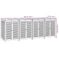 vidaXL Gartenbox 280x87x104 cm Massivholz Akazie vidaXL Gartenbox 280x87x104 cm Massivholz Akazie