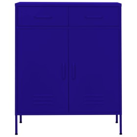 vidaXL Lagerschrank Marineblau 80x35x101,5 cm Stahl    