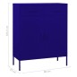 vidaXL Lagerschrank Marineblau 80x35x101,5 cm Stahl vidaXL Lagerschrank Marineblau 80x35x101,5 cm Stahl