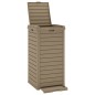 vidaXL Outdoor-Mülltonne Hellbraun 41x41x86 cm Polypropylen vidaXL Outdoor-Mülltonne Hellbraun 41x41x86 cm Polypropylen