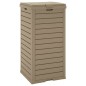 vidaXL Outdoor-Mülltonne Hellbraun 41x41x86 cm Polypropylen vidaXL Outdoor-Mülltonne Hellbraun 41x41x86 cm Polypropylen
