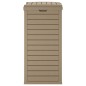 vidaXL Outdoor-Mülltonne Hellbraun 41x41x86 cm Polypropylen vidaXL Outdoor-Mülltonne Hellbraun 41x41x86 cm Polypropylen