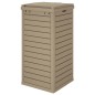 vidaXL Outdoor-Mülltonne Hellbraun 41x41x86 cm Polypropylen vidaXL Outdoor-Mülltonne Hellbraun 41x41x86 cm Polypropylen