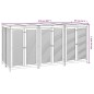 vidaXL Gartenbox 210x87x104 cm Massivholz Akazie vidaXL Gartenbox 210x87x104 cm Massivholz Akazie