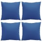 vidaXL Zierkissen 4 Stk. Königsblau 50x50 cm Stoff vidaXL Zierkissen 4 Stk. Königsblau 50x50 cm Stoff