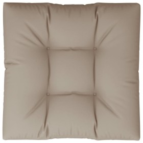 vidaXL Palettenkissen Taupe 80x80x12 cm Stoff