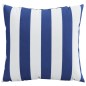 vidaXL Zierkissen 4 Stk. Blau & Weiß Gestreift 50x50 cm Stoff vidaXL Zierkissen 4 Stk. Blau & Weiß Gestreift 50x50 cm Stoff