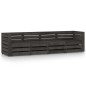4-Sitzer Outdoor-Sofa Grau Imprägniertes Kiefernholz 4-Sitzer Outdoor-Sofa Grau Imprägniertes Kiefernholz