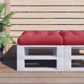 vidaXL Palettenkissen 50x50x12 cm Weinrot Stoff