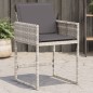 vidaXL Gartenstühle mit Kissen 4 Stk. Hellgrau Poly Rattan vidaXL Gartenstühle mit Kissen 4 Stk. Hellgrau Poly Rattan