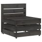 4-Sitzer Outdoor-Sofa Grau Imprägniertes Kiefernholz 4-Sitzer Outdoor-Sofa Grau Imprägniertes Kiefernholz