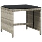 vidaXL 13-tlg. Garten-Essgruppe mit Kissen Hellgrau Poly Rattan vidaXL 13-tlg. Garten-Essgruppe mit Kissen Hellgrau Poly Rattan
