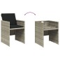 vidaXL 13-tlg. Garten-Essgruppe mit Kissen Hellgrau Poly Rattan vidaXL 13-tlg. Garten-Essgruppe mit Kissen Hellgrau Poly Rattan