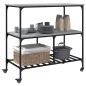 vidaXL Küchenwagen Grau Sonoma 100x50x95 cm Holzwerkstoff vidaXL Küchenwagen Grau Sonoma 100x50x95 cm Holzwerkstoff