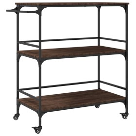 vidaXL Küchenwagen Braun Eichen-Optik 100,5x50x105 cm Holzwerkstoff