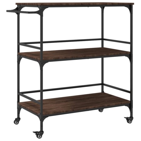 vidaXL Küchenwagen Braun Eichen-Optik 100,5x50x105 cm Holzwerkstoff