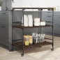 vidaXL Küchenwagen Braun Eichen-Optik 100,5x50x105 cm Holzwerkstoff vidaXL Küchenwagen Braun Eichen-Optik 100,5x50x105 cm Holzwerkstoff