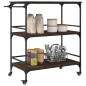 vidaXL Küchenwagen Braun Eichen-Optik 100,5x50x105 cm Holzwerkstoff vidaXL Küchenwagen Braun Eichen-Optik 100,5x50x105 cm Holzwerkstoff
