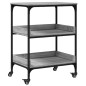 vidaXL Küchenwagen Grau Sonoma 60x41x80,5 cm Holzwerkstoff vidaXL Küchenwagen Grau Sonoma 60x41x80,5 cm Holzwerkstoff