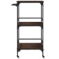 vidaXL Küchenwagen Braun Eichen-Optik 60,5x50x105 cm Holzwerkstoff vidaXL Küchenwagen Braun Eichen-Optik 60,5x50x105 cm Holzwerkstoff