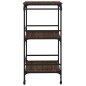 vidaXL Küchenwagen Braun Eichen-Optik 60,5x50x105 cm Holzwerkstoff vidaXL Küchenwagen Braun Eichen-Optik 60,5x50x105 cm Holzwerkstoff