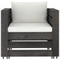 vidaXL 2-tlg. Garten-Lounge-Set mit Kissen Grau Imprägniertes Holz vidaXL 2-tlg. Garten-Lounge-Set mit Kissen Grau Imprägniertes Holz