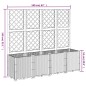 vidaXL Pflanzkübel mit Rankgitter Braun 160x40x140 cm PP vidaXL Pflanzkübel mit Rankgitter Braun 160x40x140 cm PP