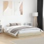 vidaXL Bettgestell mit LED Sonoma-Eiche 120x200 cm vidaXL Bettgestell mit LED Sonoma-Eiche 120x200 cm