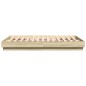 vidaXL Bettgestell mit LED Sonoma-Eiche 120x200 cm vidaXL Bettgestell mit LED Sonoma-Eiche 120x200 cm