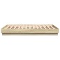vidaXL Bettgestell mit LED Sonoma-Eiche 135x190 cm vidaXL Bettgestell mit LED Sonoma-Eiche 135x190 cm