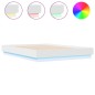 vidaXL Bettgestell mit LED Weiß 135x190 cm vidaXL Bettgestell mit LED Weiß 135x190 cm