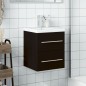 vidaXL Waschbeckenunterschrank mit Einbaubecken Schwarz vidaXL Waschbeckenunterschrank mit Einbaubecken Schwarz