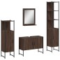 vidaXL 4-tlg. Badmöbel-Set Braun Eichen-Optik Holzwerkstoff vidaXL 4-tlg. Badmöbel-Set Braun Eichen-Optik Holzwerkstoff