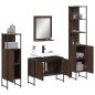 vidaXL 4-tlg. Badmöbel-Set Braun Eichen-Optik Holzwerkstoff vidaXL 4-tlg. Badmöbel-Set Braun Eichen-Optik Holzwerkstoff